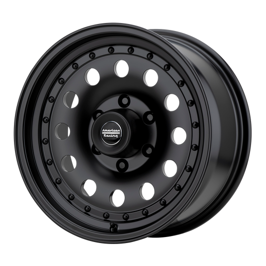 American Racing AR62 Outlaw II 16x8 8x170 +0mm Offset Satin Black Wheel