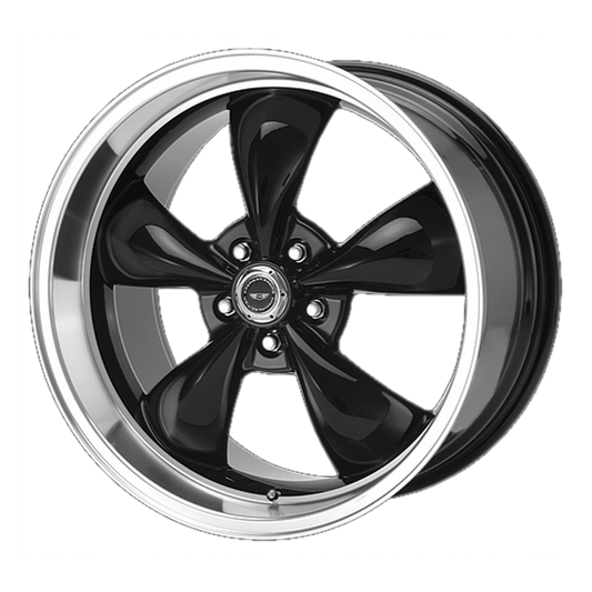 American Racing AR105 Torq Thrust M 16x7 5x114.3 +35mm Offset Gloss Black w/ Machined Lip Wheel
