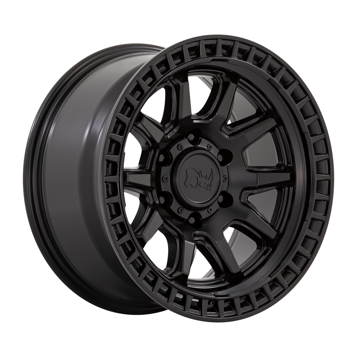 Black Rhino Hard Alloys Calico 17x8.5 5x127 +0mm Offset Matte Black Wheel