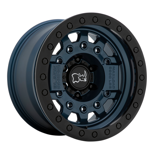Black Rhino Hard Alloys Avenger Beadlock 17x8.5 6x139.7 +0mm Offset Navy Blue w/ Black Hardware Wheel
