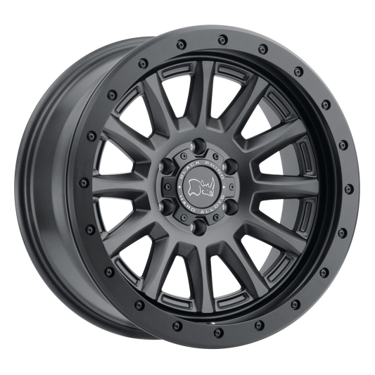 Black Rhino Hard Alloys Dugger 17x8.5 5x127 -18mm Offset Gun Black Wheel