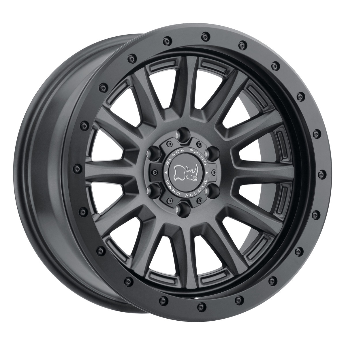 Black Rhino Hard Alloys Dugger 17x8.5 6x139.7 -18mm Offset Gun Black Wheel