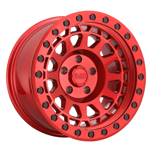 Black Rhino Hard Alloys Primm 17x9 5x127 -18mm Offset Candy Red Wheel