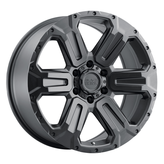 Black Rhino Hard Alloys Wanaka 18x9 6x139.7 -18mm Offset Matte Black Wheel