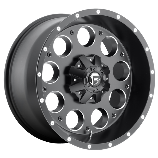 Fuel D525 Revolver 16x8 5x114.3 +1mm Offset Matte Black Milled Wheel