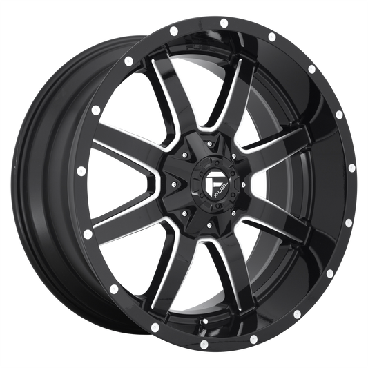 Fuel D610 Maverick 18x9 6x135 +20mm Offset Gloss Black Milled Wheel