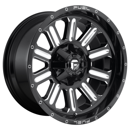 Fuel D620 Hardline 15x8 5x139.7 -18mm Offset Gloss Black Milled Wheel