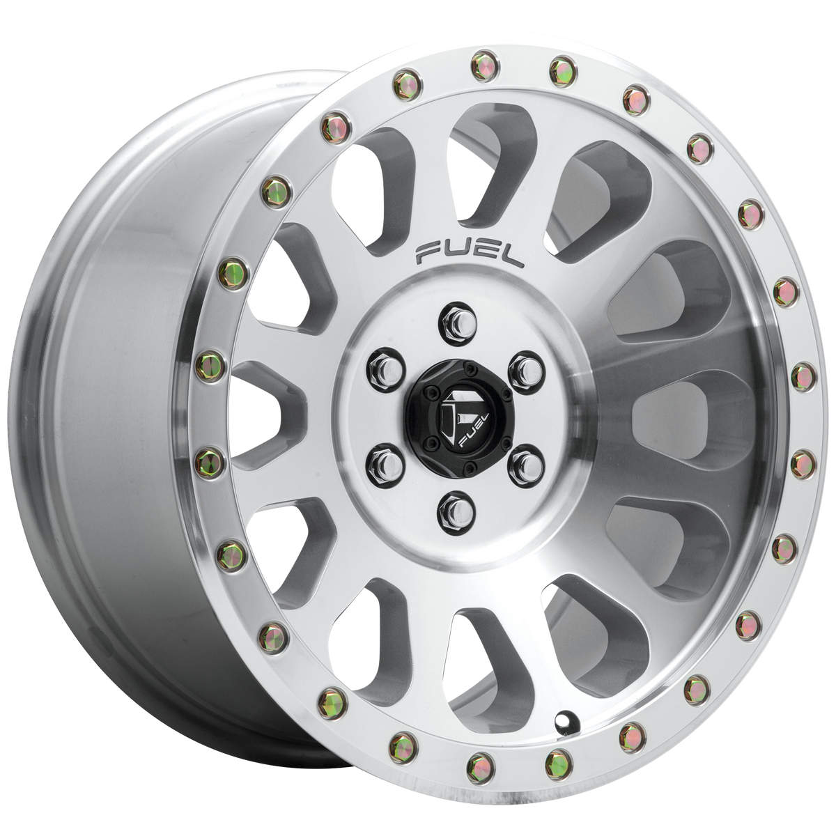 Fuel D647 Vector 20x10 5x127 -18mm Offset Diamond Cut Wheel