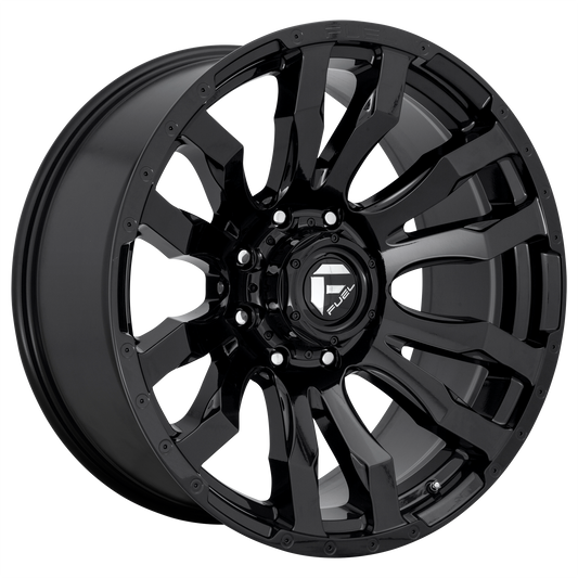 Fuel D675 Blitz Dually 20x8.25 8x210 +105mm Offset Gloss Black Wheel - Front