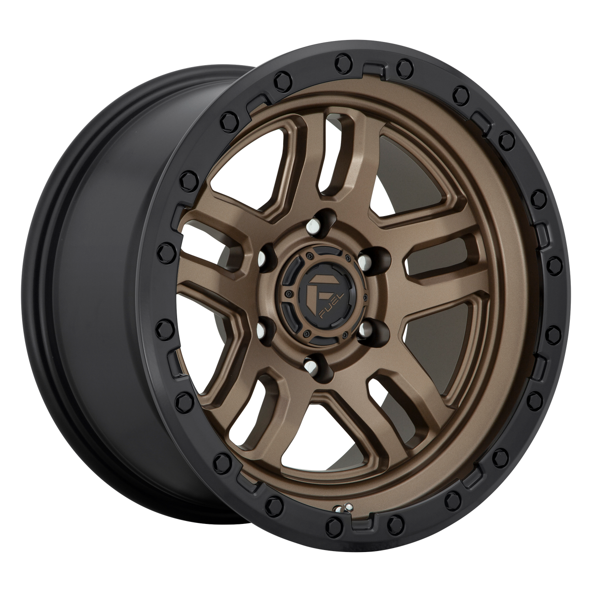 Fuel D702 Ammo 20x9 6x139.7 +1mm Offset Matte Bronze Black Bead Ring Wheel