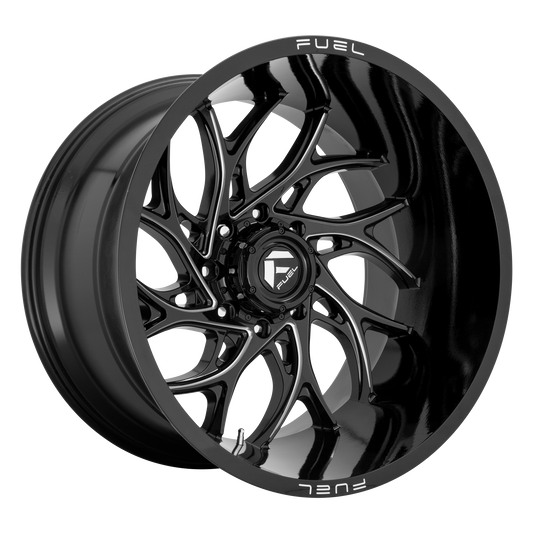 Fuel D741 Runner 22x10 8x170 -18mm Offset Gloss Black Milled Wheel