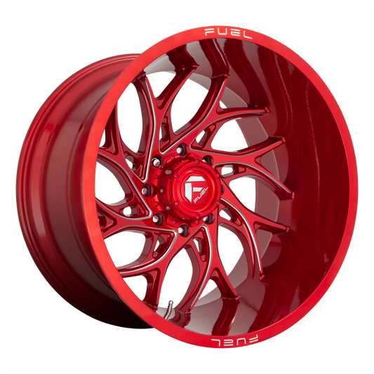 Fuel D742 Runner 22x8.25 8x165.1 -240mm Offset Candy Red Milled Wheel