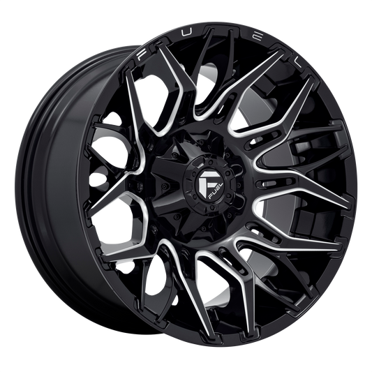 Fuel D769 Twitch 22x10 8x170 -18mm Offset Gloss Black Milled Wheel