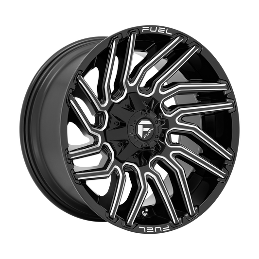 Fuel D773 Typhoon 20x9 8x165.1 +1mm Offset Gloss Black Milled Wheel