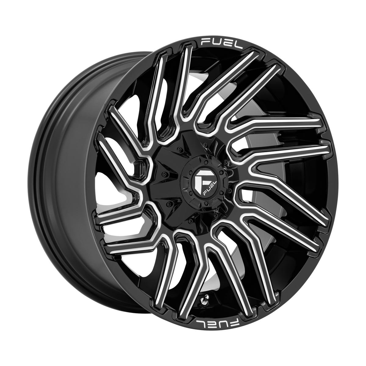 Fuel D773 Typhoon 20x10 8x165.1 -18mm Offset Gloss Black Milled Wheel