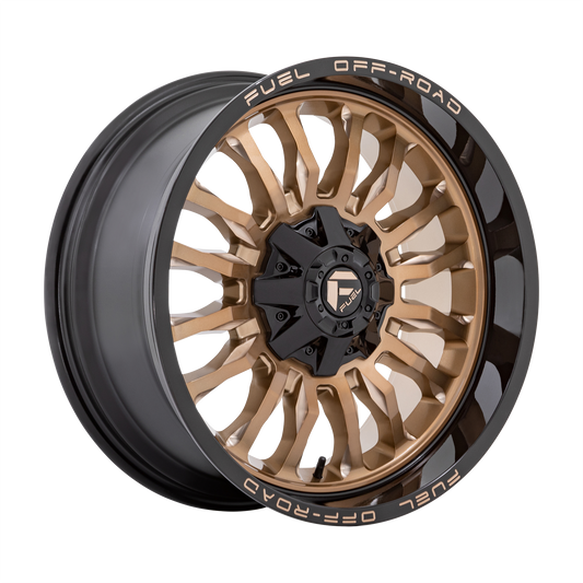 Fuel D797 Arc 22x10 8x165.1 -18mm Offset Platinum Bronze w/ Black Lip Wheel