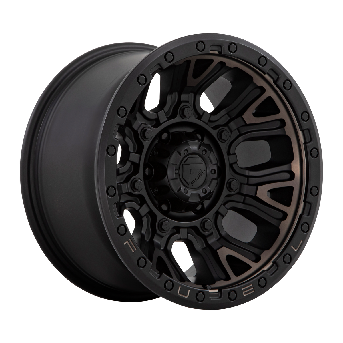 Fuel D824 Traction 20x10 6x135 -18mm Offset Matte Black w/ Double Dark Tint Wheel