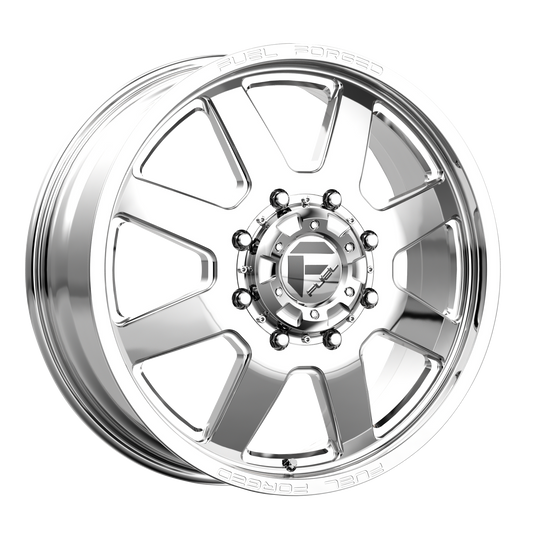 Fuel Mono FF09 Dually 24x8.25 8x200 -225mm Offset Polished Wheel - Rear