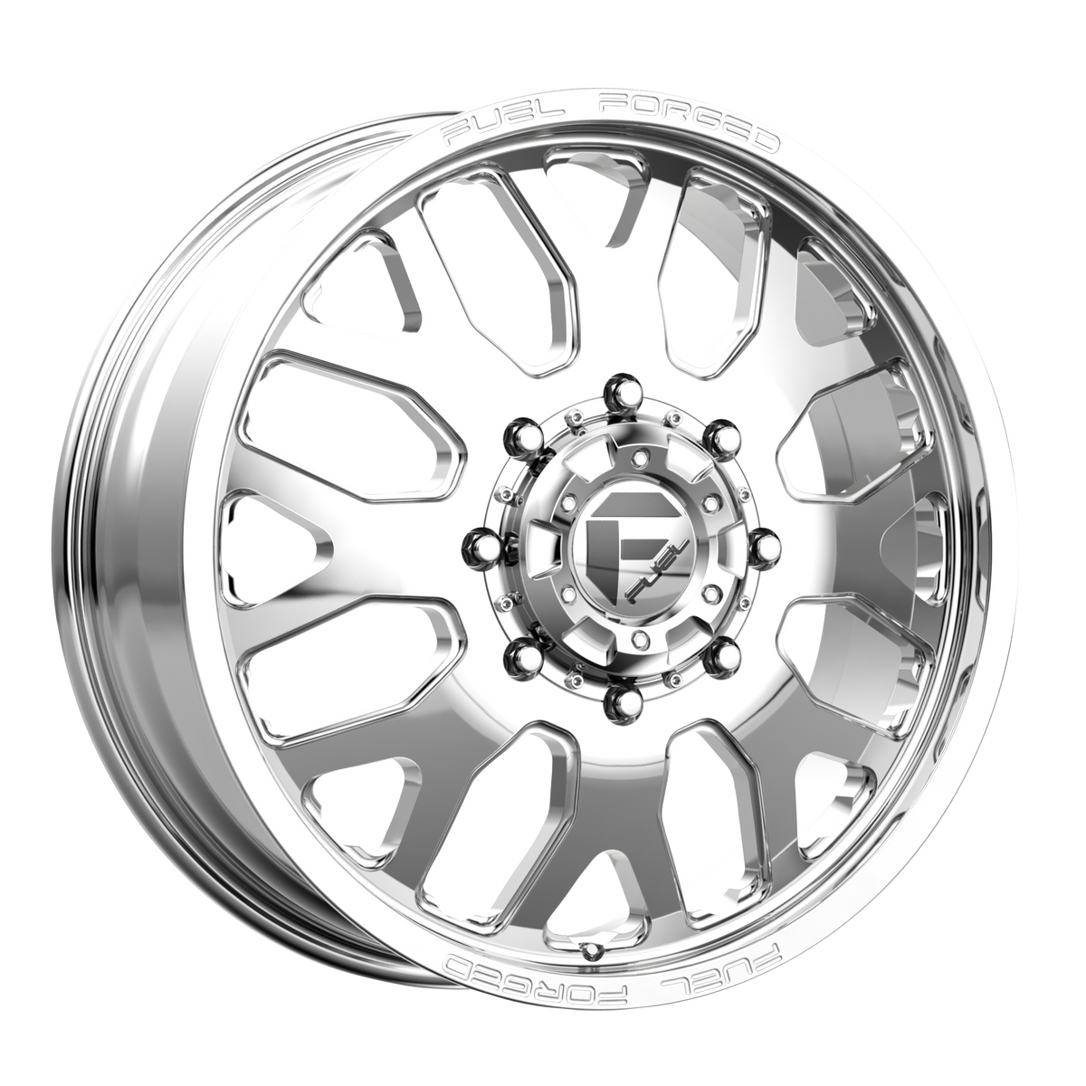 Fuel Mono DE19 FF19D Dually 20x8.25 8x200 +105mm Offset Polished Wheel - Front