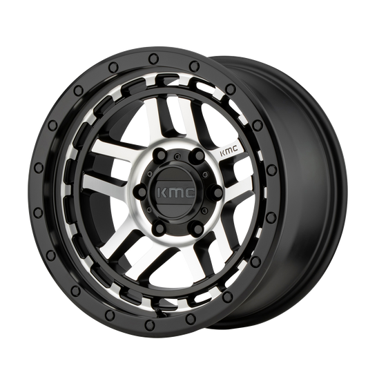 KMC KM540 Recon 18x8.5 5x150 +18mm Offset Satin Black Machined Wheel