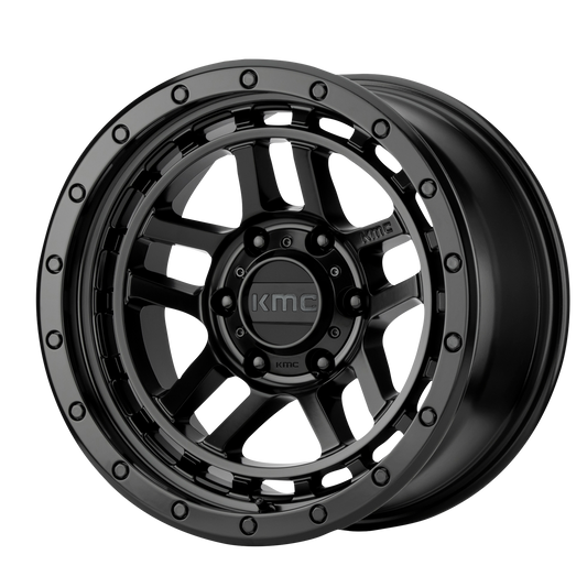 KMC KM540 Recon 18x8.5 6x139.7 +0mm Offset Satin Black Wheel
