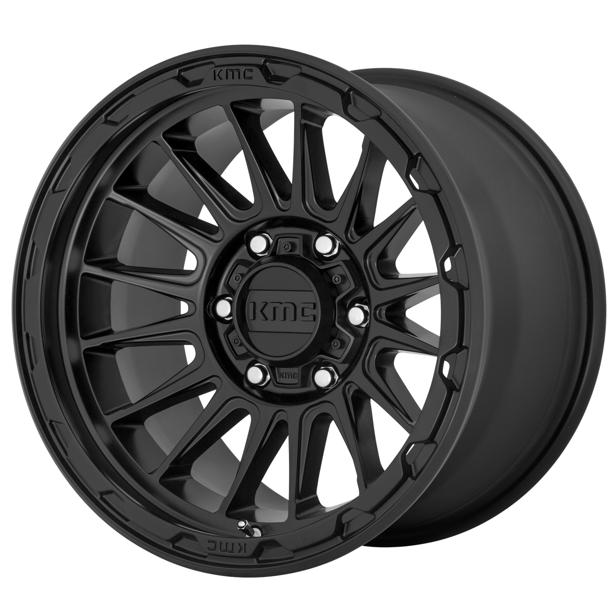 KMC KM542 Impact 18x9 6x139.7 +18mm Offset Satin Black Wheel