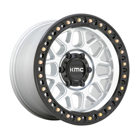 KMC KM549 Grs 18x9 6x139.7 -12mm Offset Machined w/ Satin Black Lip Wheel