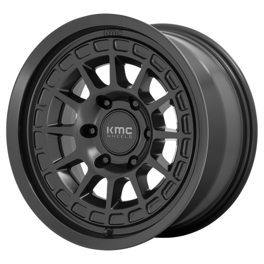 KMC KM719 Canyon 16x8 6x139.7 +0mm Offset Satin Black Wheel
