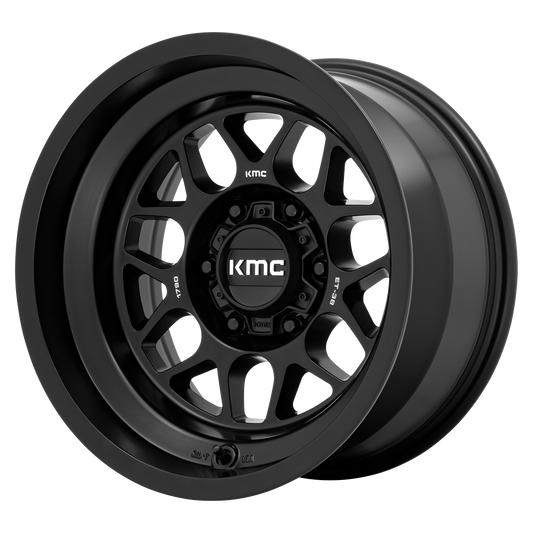 KMC KM725 Terra 16x8 6x139.7 +0mm Offset Satin Black Wheel