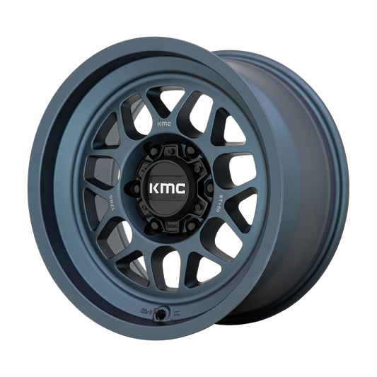 KMC KM725 Terra 17x8.5 6x139.7 +0mm Offset Metallic Blue Wheel