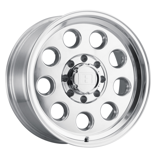 Level 8 Hauler 16x8.5 5x127 -25mm Offset Polished Wheel