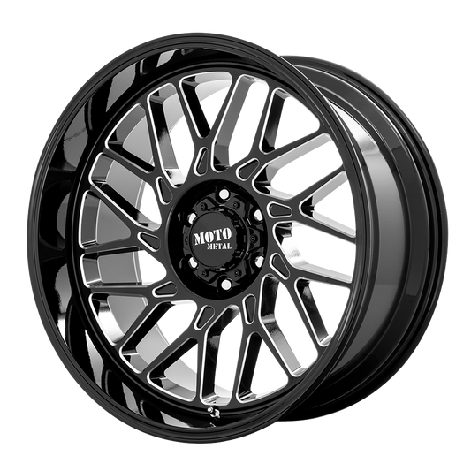 Moto Metal MO805 22x10 6x135 -18mm Offset Gloss Black Milled Wheel