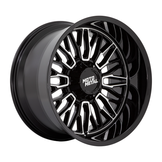 Moto Metal MO809 Stinger 20x10 8x170 -18mm Offset Gloss Black Machined Wheel