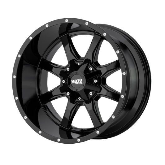 Moto Metal MO970 18x10 5x127 -24mm Offset Gloss Black Milled Wheel