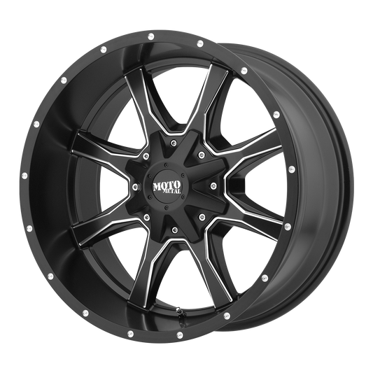 Moto Metal MO970 18x10 6x135 -24mm Offset Semi Gloss Black Milled Wheel