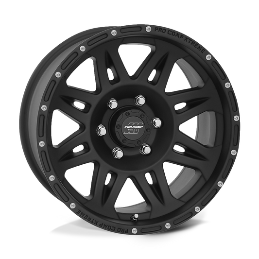 Pro Comp Alloys PA5 Torq 17x9 6x139.7 -6mm Offset Flat Black Wheel