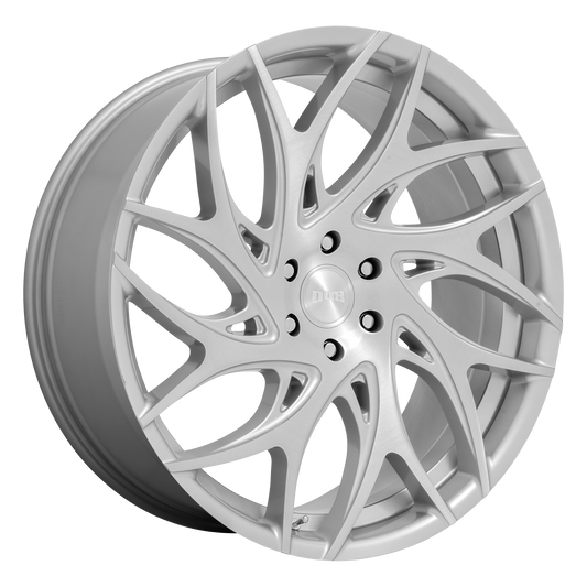 DUB S261 G.o.a.t. 24x10 6x135 +30mm Offset Silver Brushed Face Wheel
