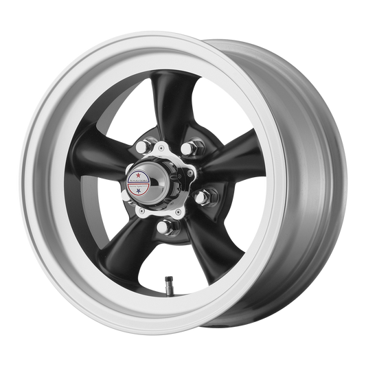 American Racing Vintage VN105 Torq Thrust D 16x8 5x120.65 -12mm Offset Satin Black w/ Machined Lip Wheel