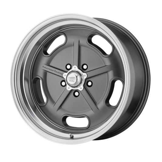 American Racing Vintage VN511 Salt Flat 20x8 5x127 +0mm Offset Mag Gray w/ Diamond Cut Lip Wheel
