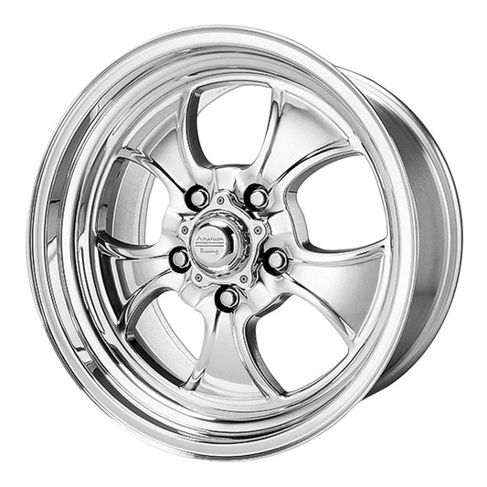 American Racing Vintage VN450 Hopster 17x8 5x127 -11mm Offset Polished Wheel