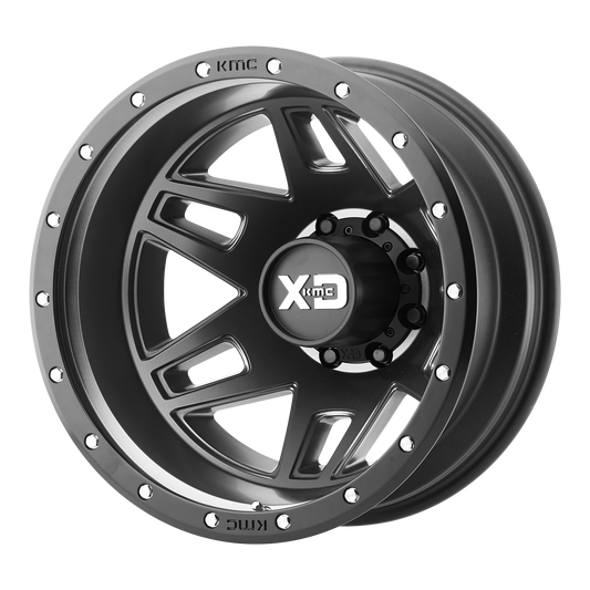 XD XD130 Machete Dually 17x6.5 8x200 -155mm Offset Satin Black Wheel - Rear